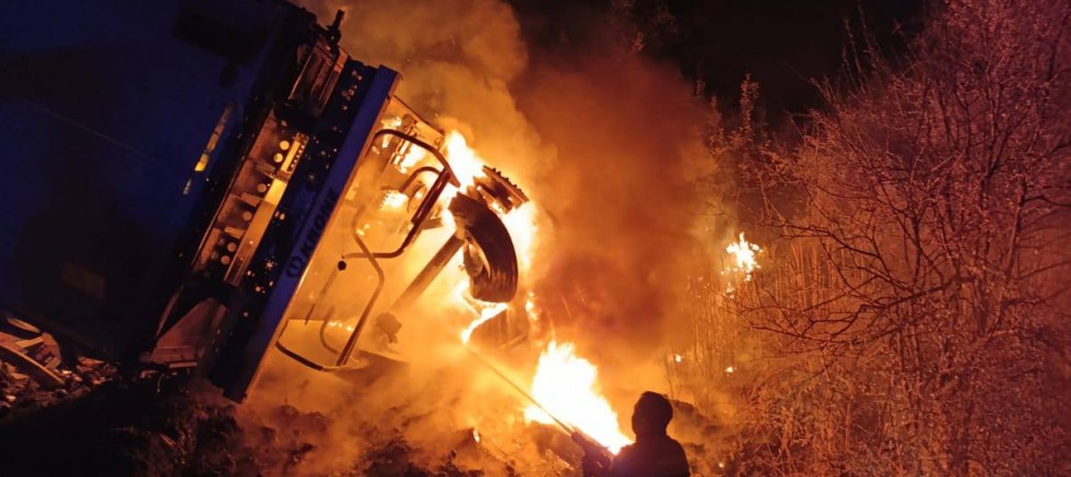  Anadolu Otoyolu’nda TIR yangını!