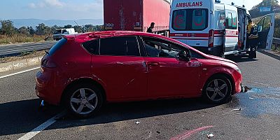 D100 Yeniçağa Batı Çıkışı Gişeler Bağlantı Noktasında Kaza: 1 Yaralı