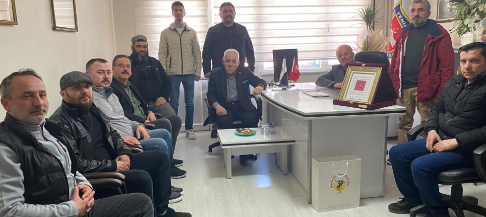 Yeniçağa Şoförler Odası’nda Yeni Dönem: Özkan Narin’e Tebrik Ziyareti