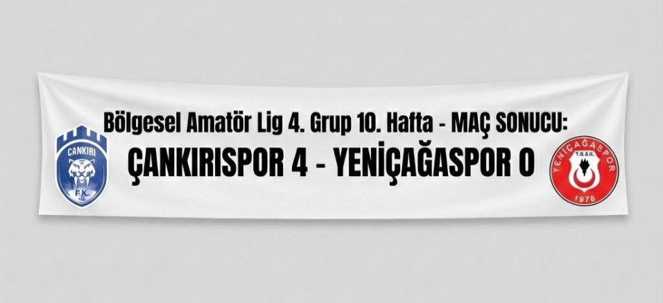 Yeniçağaspor, Deplasmanda Çankırı FK’ya 4-0 Mağlup Oldu